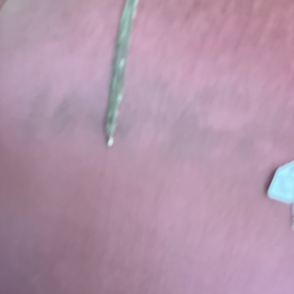 Uniquely designed Silvertone chain link and pearl necklace-24 inches long - Picture 6 of 7